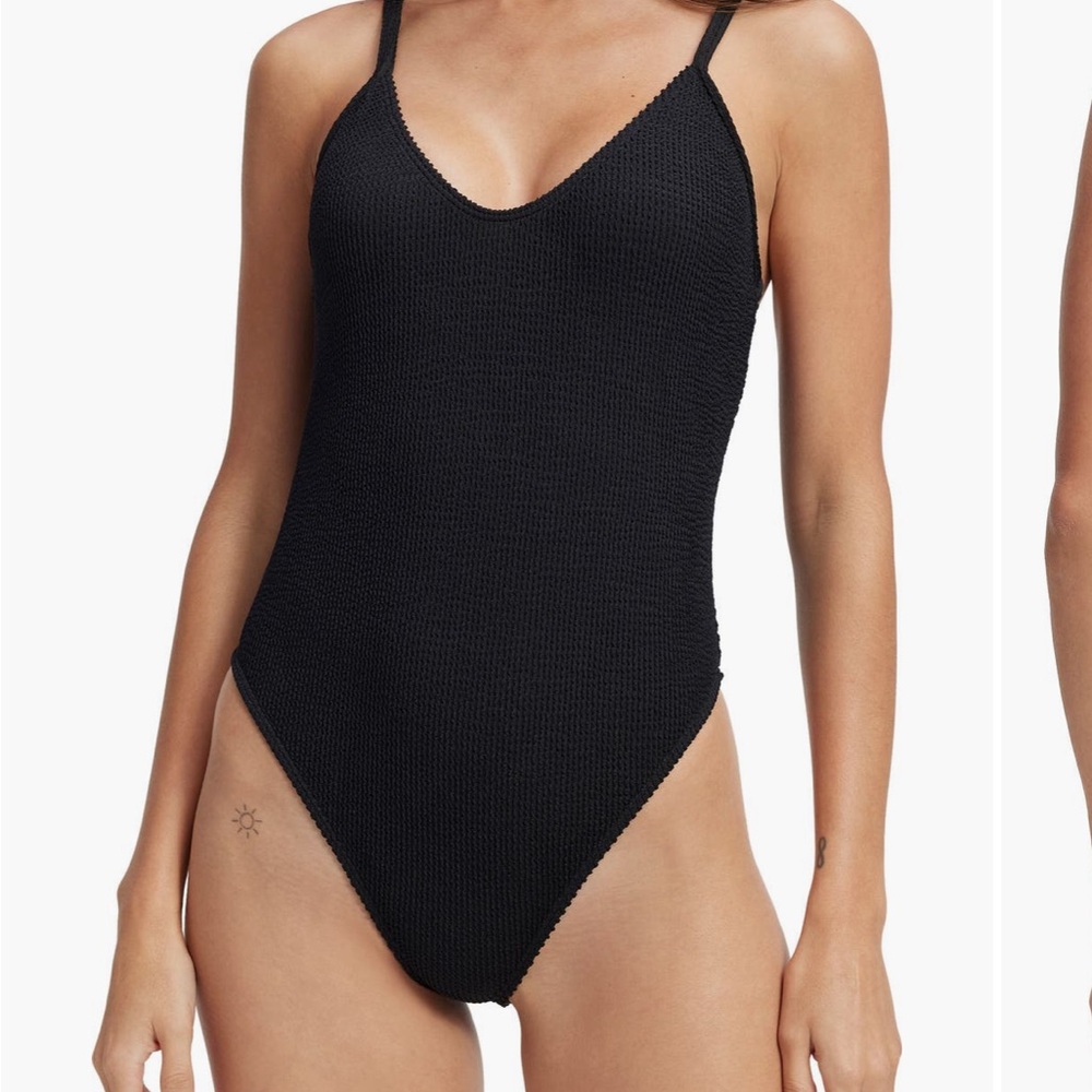 Good American Black One-Piece Swimsuit
